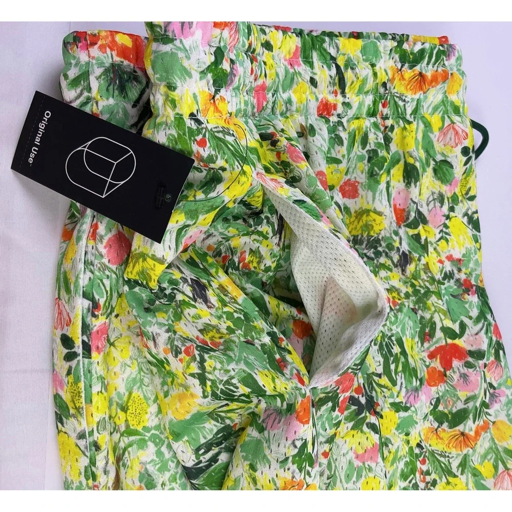 Original Use XL Floral Print Drawstring Shorts Women's Lightweight Summer Casual